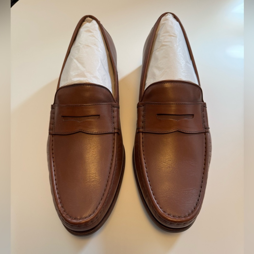 New Cole Haan Brown Leather Loafers Men’s 12M